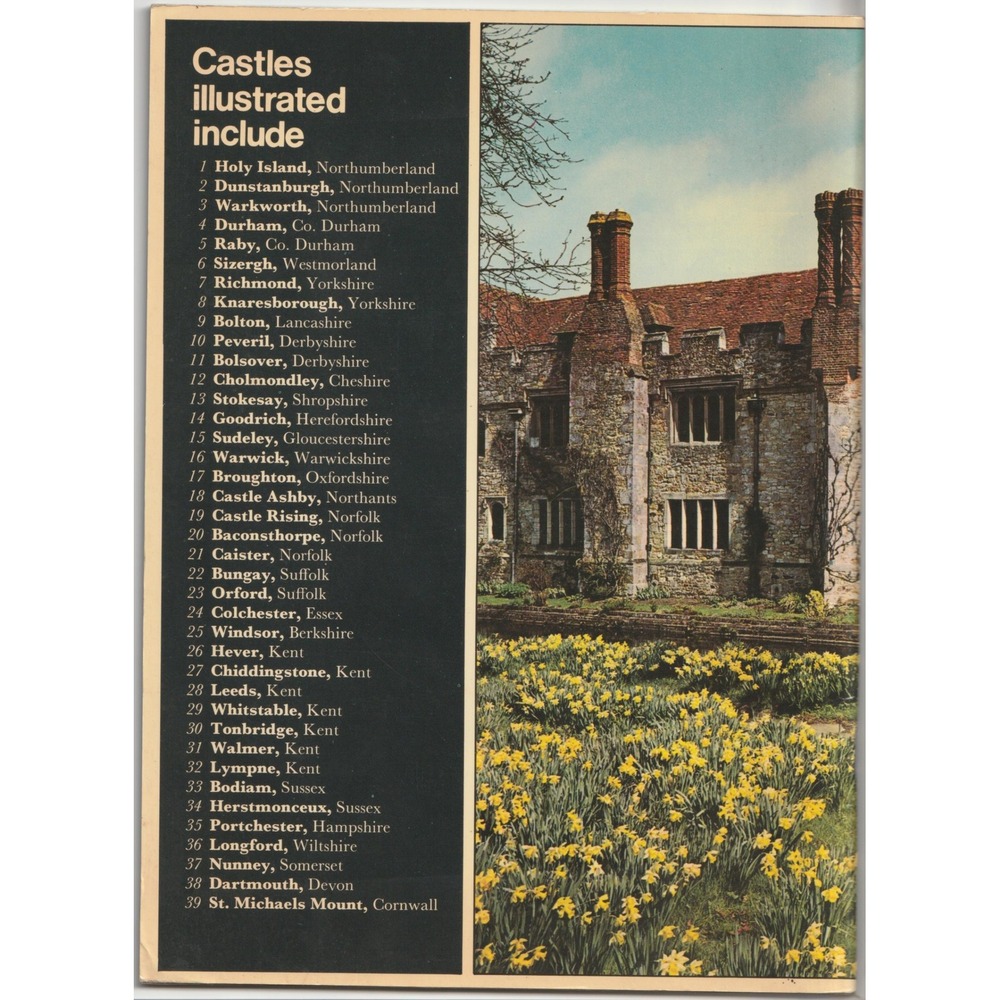 Castles of England Book Two Vintage Softcover Guide Levi Fox Cotman House - Picture 2 of 3
